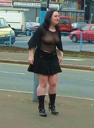 Brunette Shows Her Big Tits In A Main Street^uk Flashers Voyeur XXX Free Pics Picture Pictures Photo Photos Shot Shots